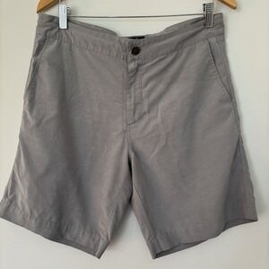 Faherty All Day Shorts Men's 33 Gray Chino Drawstring Outdoor Casual Performance